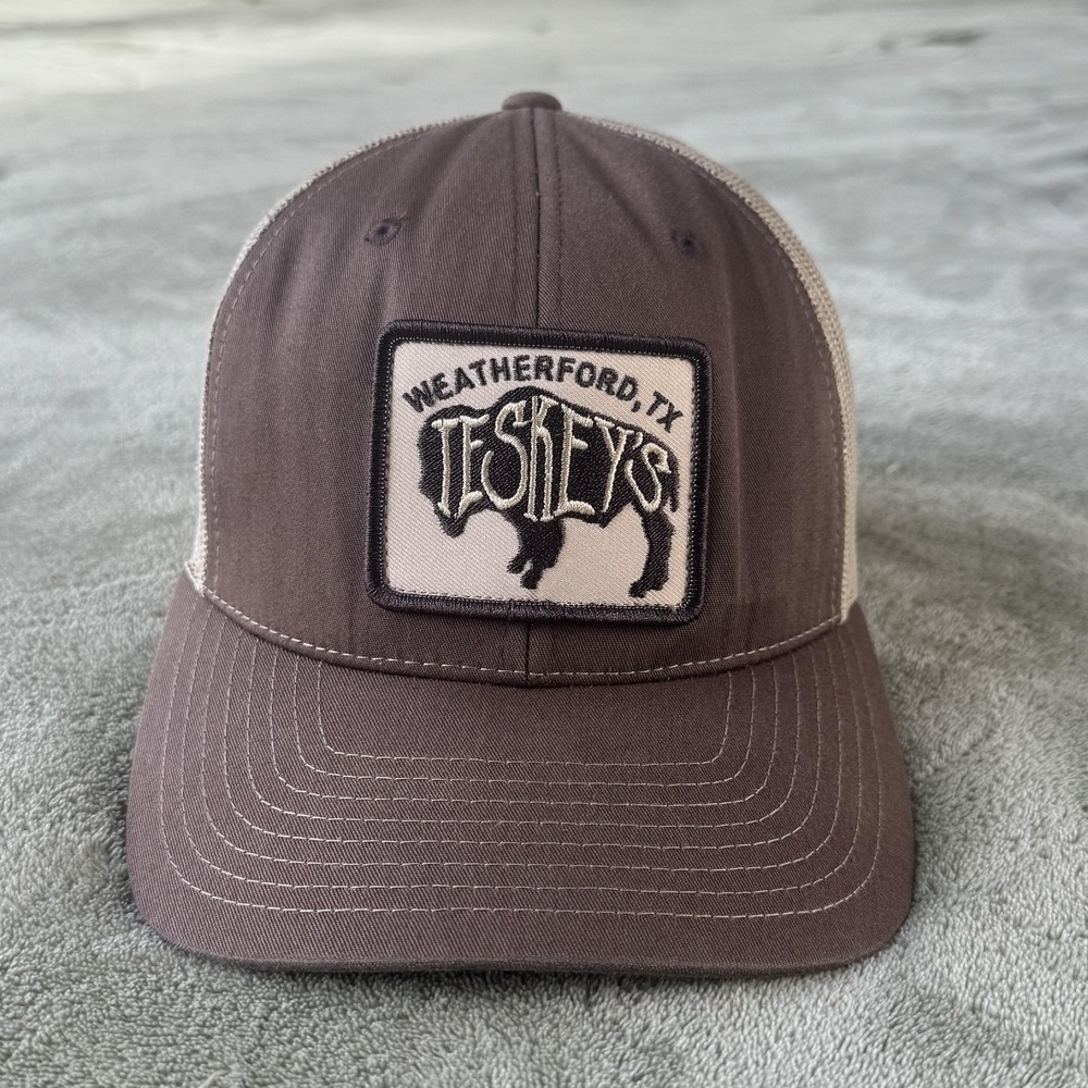 Richardson Hat Cap Snap Back Mens One Size Brown Trucker Weatherford TX